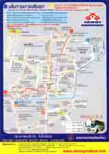 ２００６年１０月２８日時点でのチェンマイ市内公共バス路線図