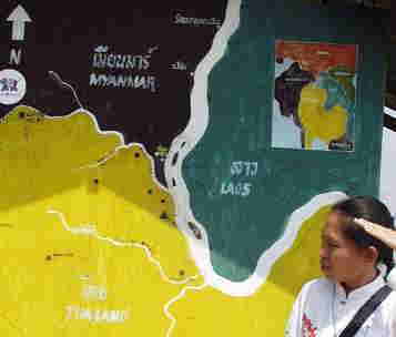 [写真]ゴールデントライアングルの地図